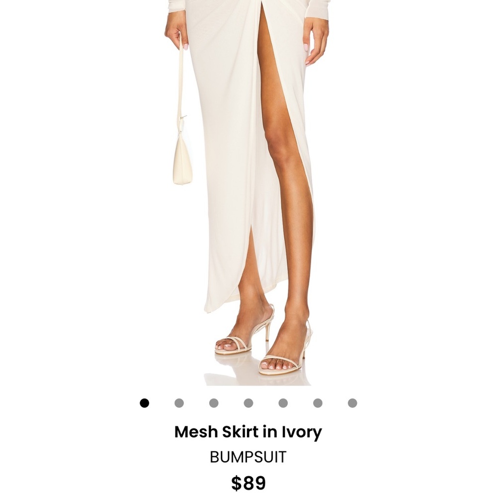 Bumpsuit Elegant Ivory Maxi Skirt